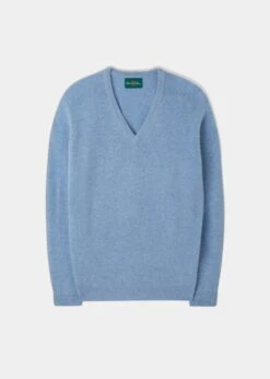 Kilsyth Men's Lambswool Jumper In Glacier - Regular Fit