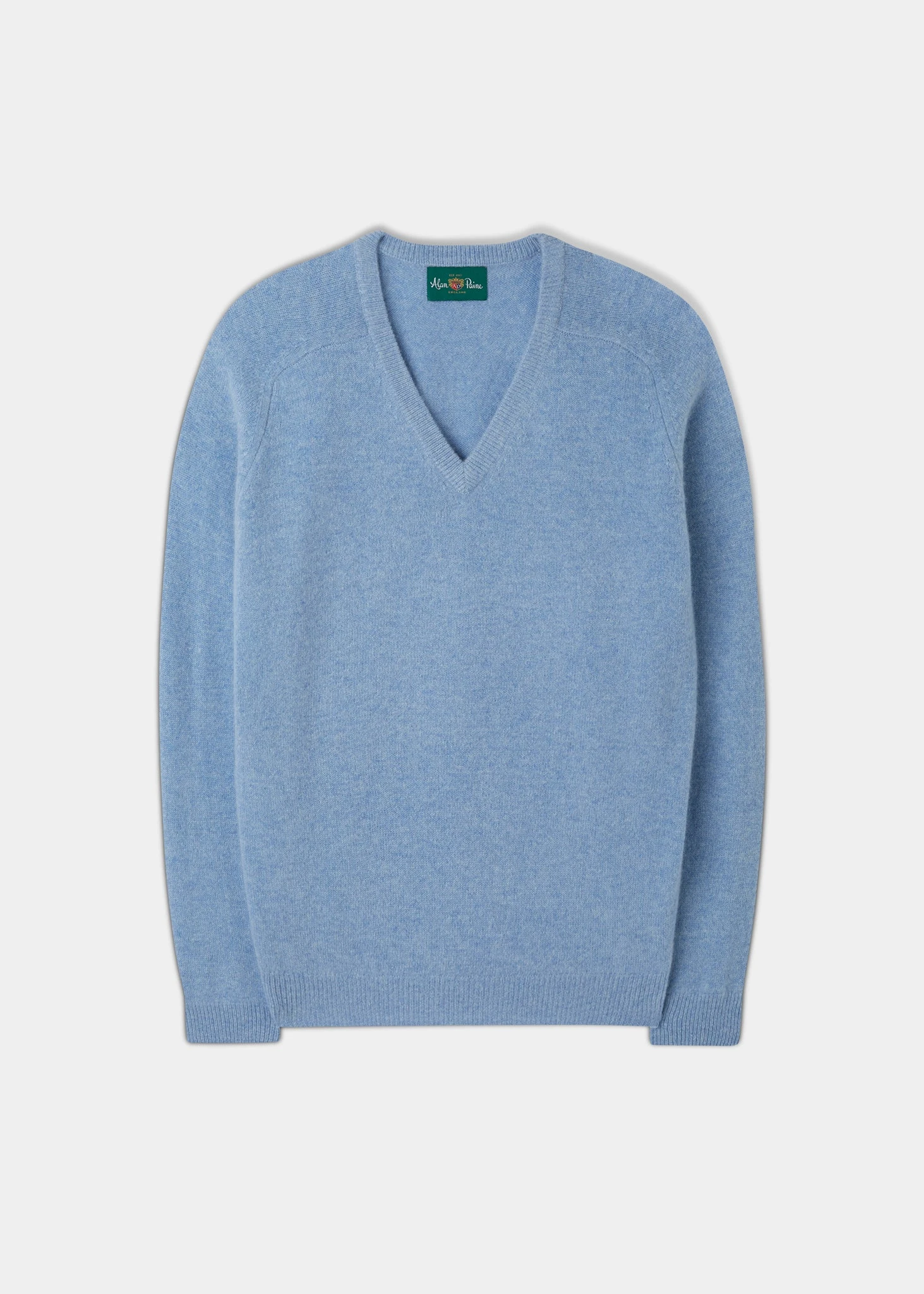 Kilsyth Men's Lambswool Jumper In Glacier - Regular Fit 1 Kilsyth Men's Lambswool Jumper In Glacier - Regular Fit