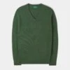 Haddington Cashmere Jumper In Costal Range- Regular Fit -Elegant Wear World 101U62 HADDINGTON VEE NECK COASTAL RANGE 01
