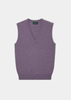 Erin Luxury Vee Neck Tank Top In Heather