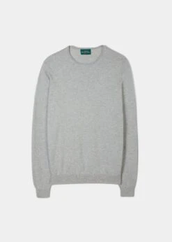 Harlington Luxury Cotton Jumper In Dove