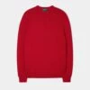 Leysmill Cotton Cashmere Jumper In Rosso 9 Leysmill Cotton Cashmere Jumper In Rosso -Elegant Wear World 196t20 leysmill mens crew rosso