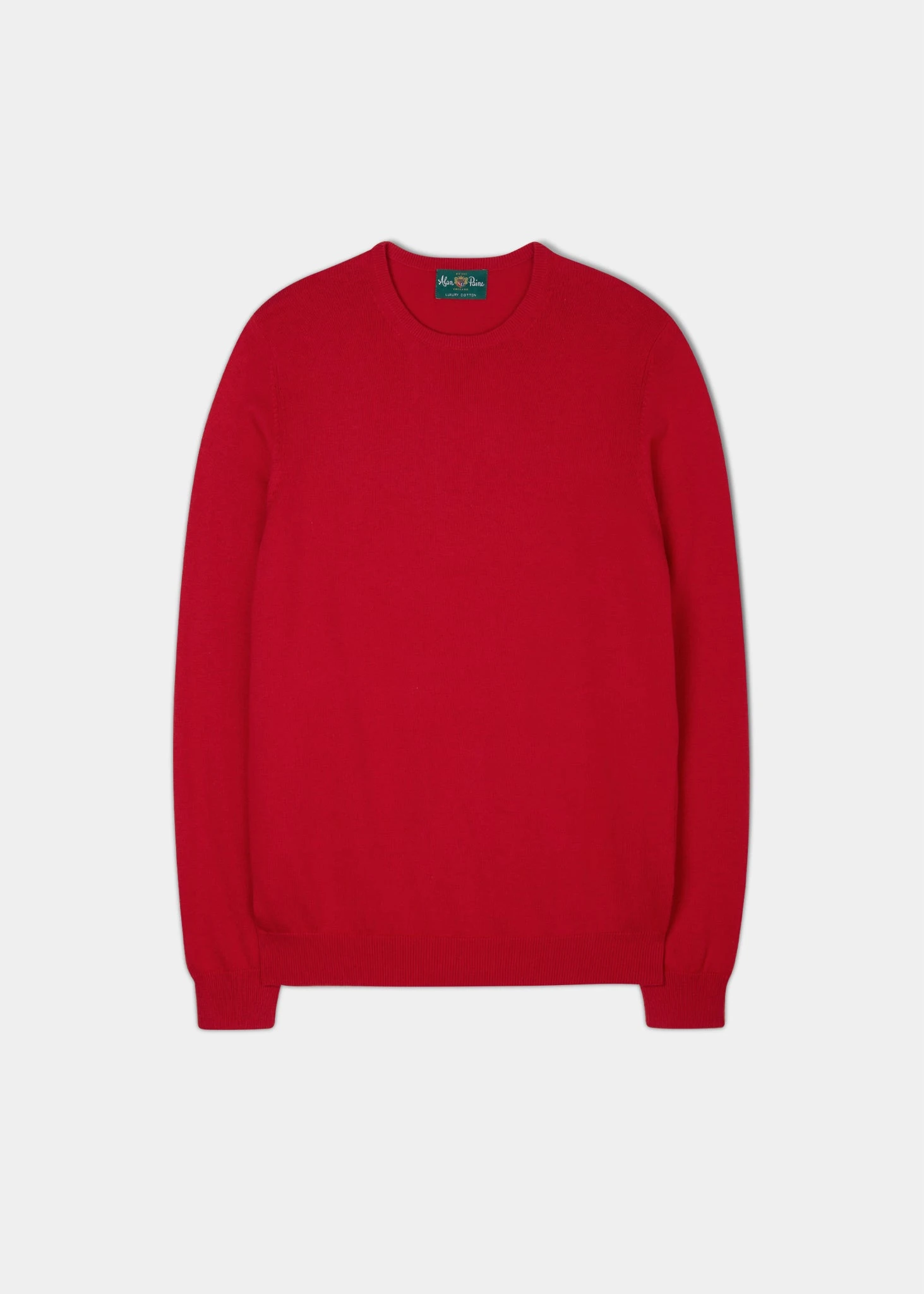 Leysmill Cotton Cashmere Jumper In Rosso 1 Leysmill Cotton Cashmere Jumper In Rosso
