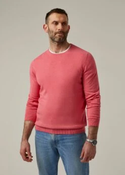 Leysmill Cotton Cashmere Jumper In Swizzle 6 Leysmill Cotton Cashmere Jumper In Swizzle -Elegant Wear World 196t20 leysmill mens crew swizzle 2
