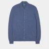 Medstead Men's Long Sleeve Shirt In Indigo -Elegant Wear World 196u01 medstead mens jumper indigo