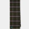 Lubmore Wool Plaid Scarf In Green 2 Lubmore Wool Plaid Scarf In Green -Elegant Wear World 232043 LUBMORE LARGE PLAID SCARF GREEN 01