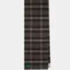 Lubmore Wool Plaid Scarf In Grey -Elegant Wear World 232043 LUBMORE LARGE PLAID SCARF GREY 01