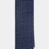 Rockfield Flower And Star Scarf In Indigo -Elegant Wear World 41615 ROCKFIELD FLOWER STAR SCARF INDIGO