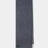 Tackley Two Colour Reversible Cashmere Scarf In Indigo And Grey Mix -Elegant Wear World 632011 TACKLEY 2 COLOUR REVERSIBLE SCARF INDIGO GREY MIX 01