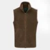 Aylsham Men's Fleece Gilet In Pecan - Regular Fit -Elegant Wear World Alan Paine Aylsham Men s Fleece Gilet in Pecan