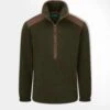 Aylsham Men's Half Zip Fleece Jacket In Green 14 Aylsham Men's Half Zip Fleece Jacket In Green -Elegant Wear World Alan Paine Aylsham Men s Half Zip Fleece in Green