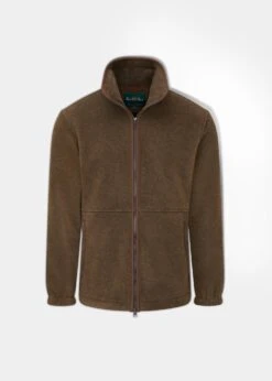 Aylsham Men's Fleece Jacket In Pecan - Regular Fit
