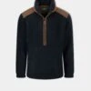 Aylsham Men's Half Zip Fleece Jacket In Dark Navy