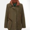 Combrook Ladies Tweed Shooting Coat In Willow - Shooting Fit -Elegant Wear World Alan Paine Combrook Ladies Coat in Willow