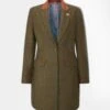 Combrook Ladies Mid-Thigh Coat In Willow - Regular Fit -Elegant Wear World Alan Paine Combrook Ladies Mid Thigh Coat in Willow