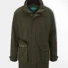 Dunswell Men's Waterproof Field Coat In Olive - Shooting Fit -Elegant Wear World Alan Paine Dunswell Mens Field Coat in Olive