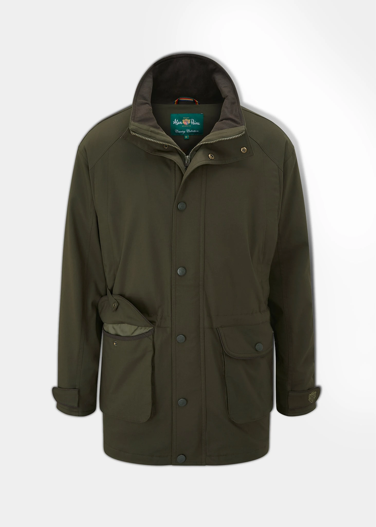 Dunswell Men's Waterproof Field Coat In Olive - Shooting Fit 1 Dunswell Men's Waterproof Field Coat In Olive - Shooting Fit