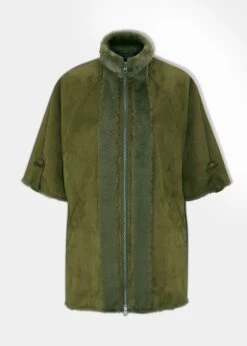 Surrey Ladies Cape In Olive - Regular Fit
