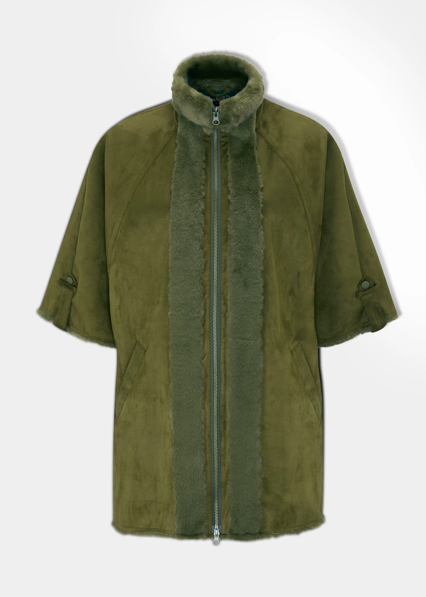 Surrey Ladies Cape In Olive - Regular Fit 1 Surrey Ladies Cape In Olive - Regular Fit