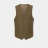 Surrey Men's Tweed Lined Country Waistcoat In Marsh - Regular Fit 3 Surrey Men's Tweed Lined Country Waistcoat In Marsh - Regular Fit -Elegant Wear World Alan Paine Surrey Mens Tweed Waistcoat in Marsh