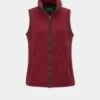 Aylsham Ladies Fleece Gilet In Cranberry - Regular Fit -Elegant Wear World Aylsham Fleece Gilet Cranberry 5