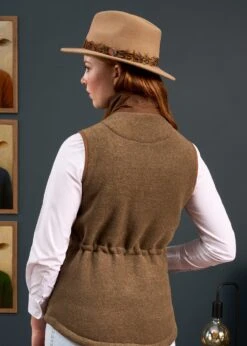 Aylsham Ladies Fleece Gilet In Pecan - Regular Fit -Elegant Wear World Aylsham Ladies Fleece Gilet Pecan 5