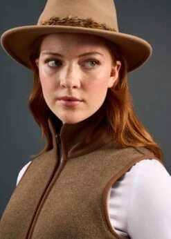 Aylsham Ladies Fleece Gilet In Pecan - Regular Fit -Elegant Wear World Aylsham Ladies Fleece Gilet Pecan 8