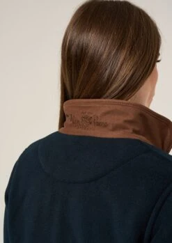 Aylsham Ladies Fleece Jacket In Dark Navy - Regular Fit -Elegant Wear World Aylsham Ladies Fleece Jacket Navy 5