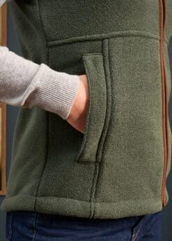 Aylsham Ladies Fleece Gilet In Cedar Green - Regular Fit -Elegant Wear World Aylsham Laides Fleece Gilet Cedar 7