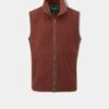 Aylsham Men's Fleece Gilet In Rust - Regular Fit -Elegant Wear World Aylsham Mens Fleece gilet Rust 5