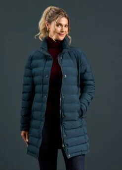 Calsall Ladies Coat In Navy - Regular Fit -Elegant Wear World Calsall Ladies Coat Navy 2 c04c0ff4 29de 409a 8b91 a45f62ec06f0