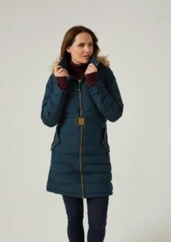 Calsall Ladies Navy Jacket - Regular Fit 6 Calsall Ladies Navy Jacket - Regular Fit -Elegant Wear World Calsall Ladies Coat Navy 3