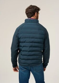 Calsall Men's Hybrid Jacket In Navy - Regular Fit -Elegant Wear World Calsall Mens Hybrid Quilted Jacket Navy 5 f431a10f 65e5 46dc 93b8 3cb23d99055f