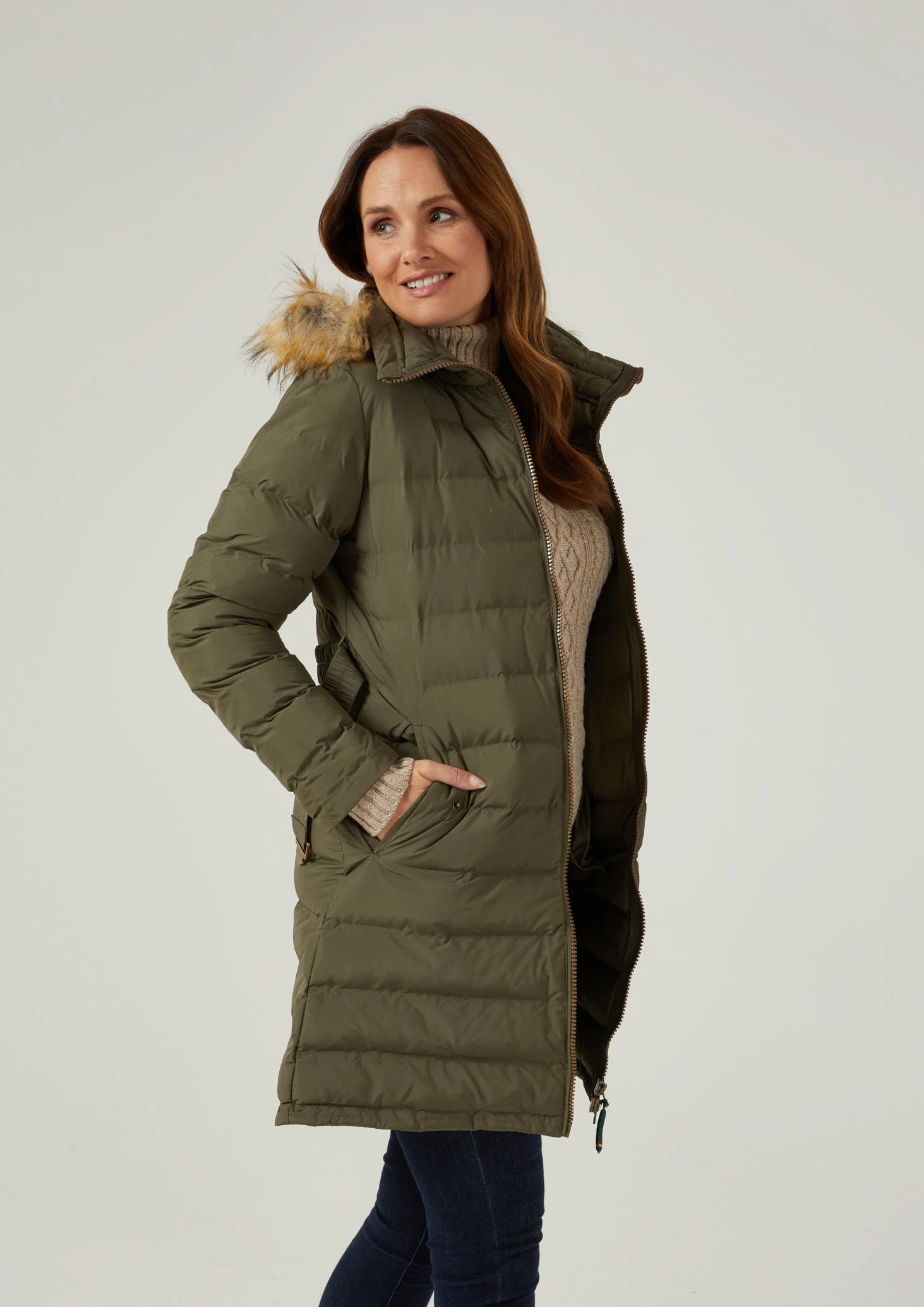 Calsall Ladies Olive Jacket - Regular Fit 1 Calsall Ladies Olive Jacket - Regular Fit