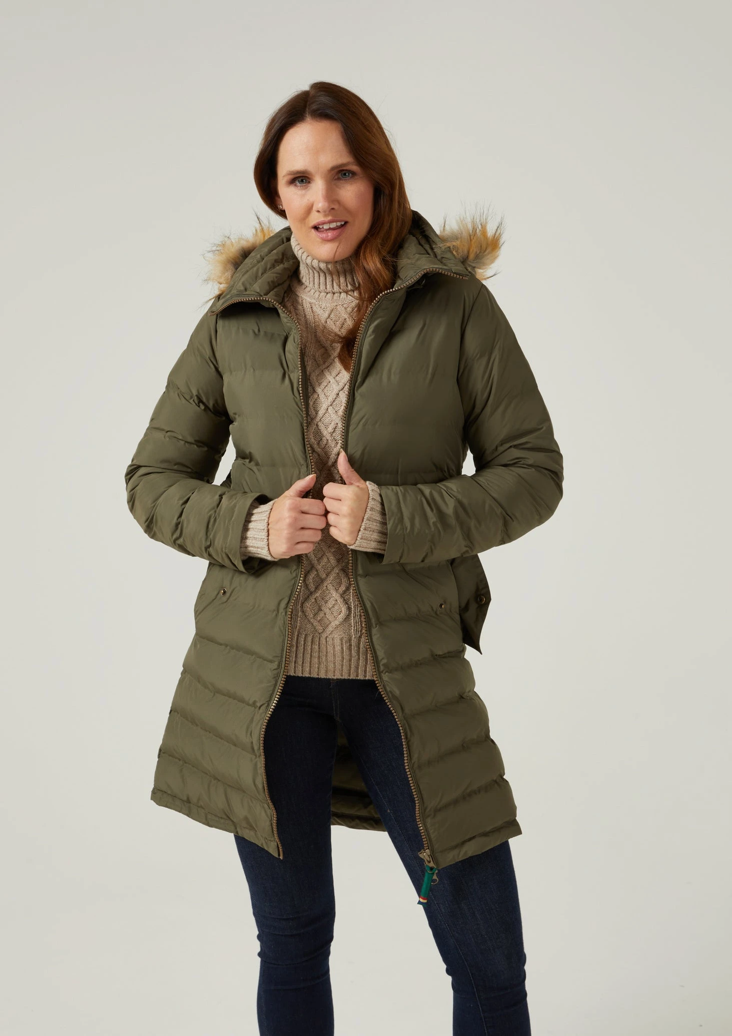 Calsall Ladies Olive Jacket - Regular Fit 2 Calsall Ladies Olive Jacket - Regular Fit - Image 2