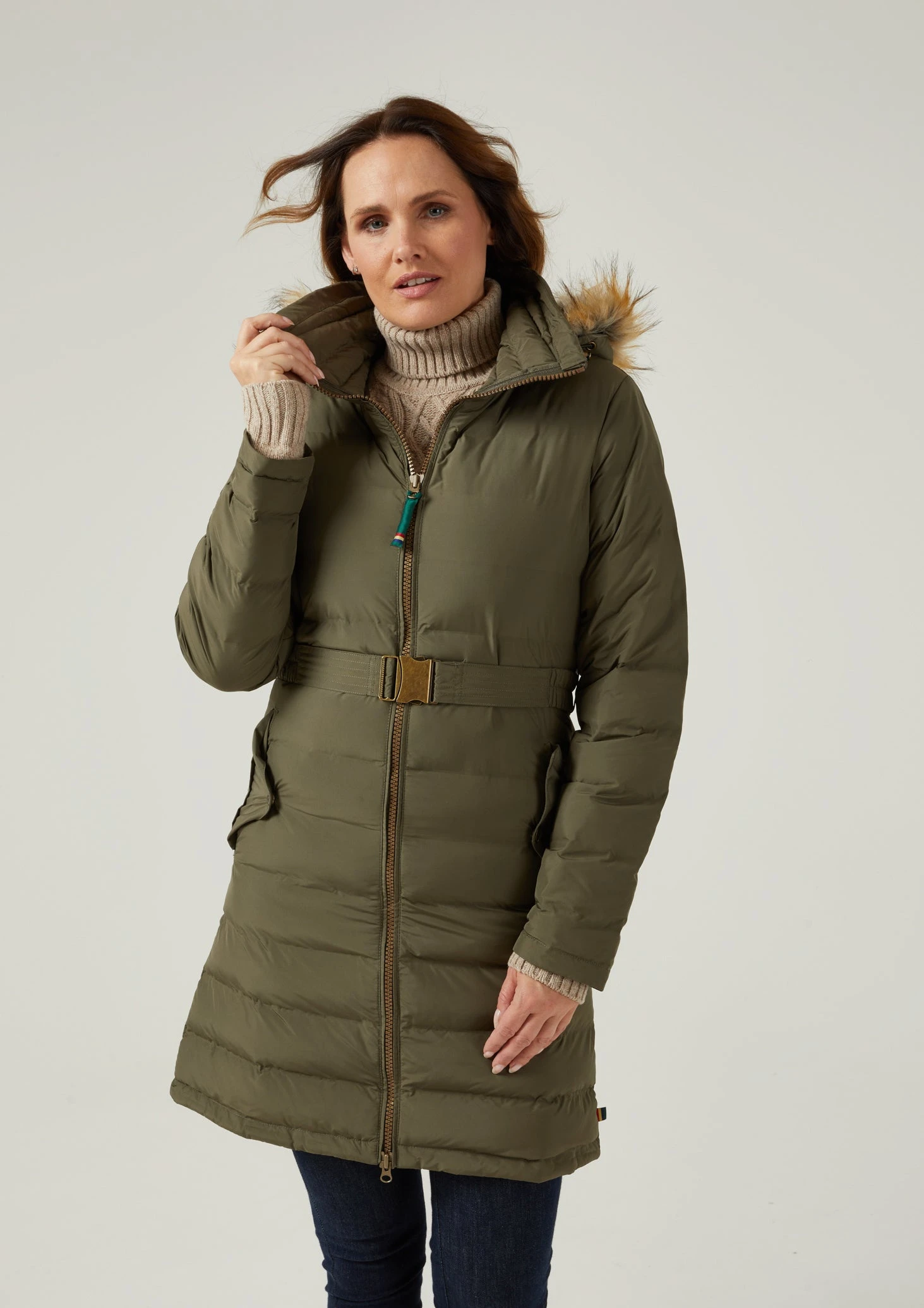 Calsall Ladies Olive Jacket - Regular Fit 3 Calsall Ladies Olive Jacket - Regular Fit - Image 3