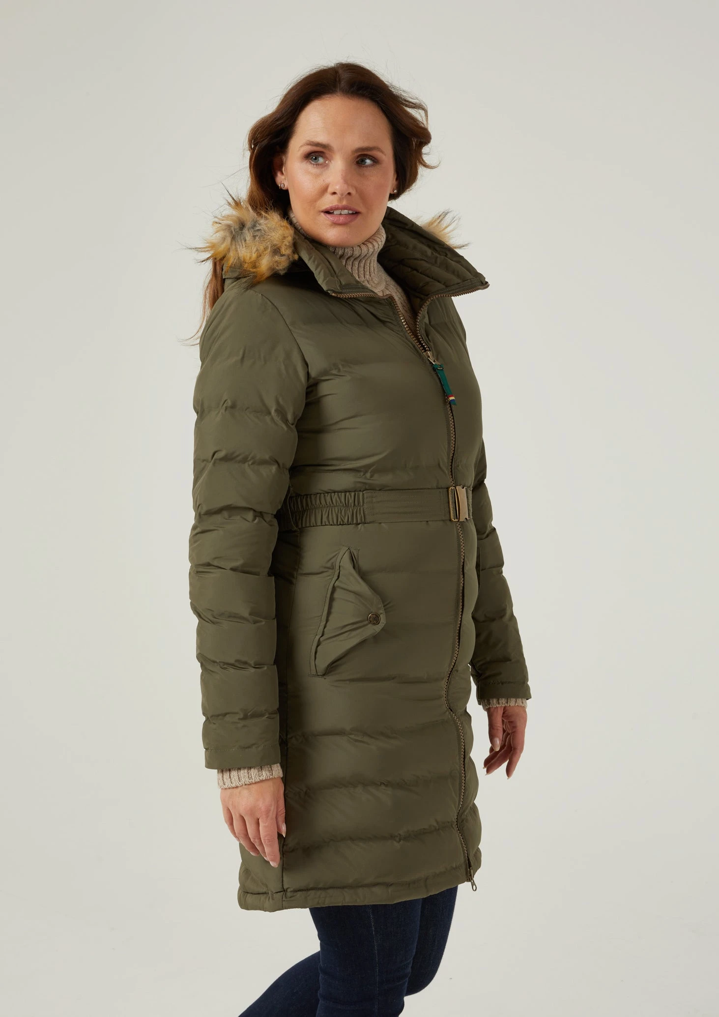 Calsall Ladies Olive Jacket - Regular Fit 4 Calsall Ladies Olive Jacket - Regular Fit - Image 4