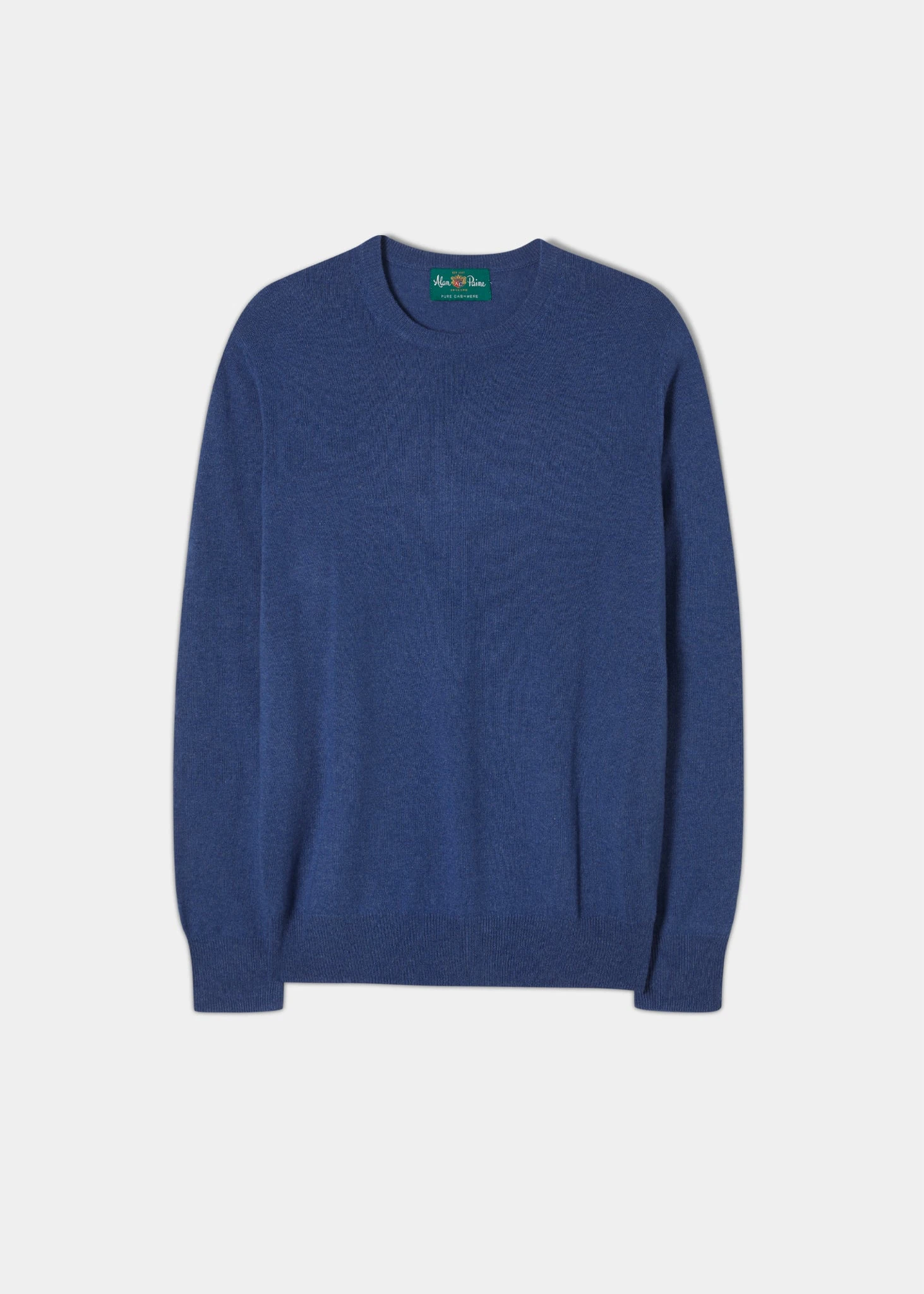 Melfort Cashmere Jumper In Denim - Regular Fit 1 Melfort Cashmere Jumper In Denim - Regular Fit