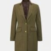 Combrook Ladies Mid-Thigh Coat In Grove - Regular Fit -Elegant Wear World Combrook Ladies Mid Thigh Coat Grove