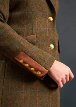 Combrook Ladies Mid-Thigh Coat In Willow - Regular Fit -Elegant Wear World Combrook Ladies Mid Thigh Coat Willow 7