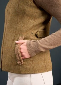 Combrook Ladies Tweed Gilet In Grove - Regular Fit 14 Combrook Ladies Tweed Gilet In Grove - Regular Fit -Elegant Wear World Combrook Ladies Tweed Gilet Grove 3