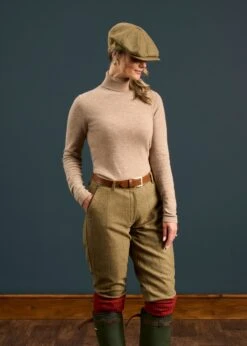 Combrook Ladies Tweed Shooting Breeks In Grove -Elegant Wear World Combrook Ladies Tweed Shooting Breeks Grove 4