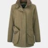Combrook Ladies Tweed Shooting Coat In Grove - Shooting Fit -Elegant Wear World Combrook Ladies Tweed Shooting Coat Grove 1