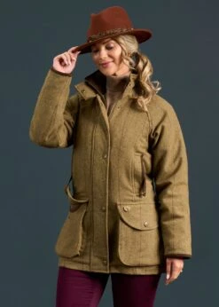 Combrook Ladies Tweed Shooting Coat In Grove - Shooting Fit -Elegant Wear World Combrook Ladies Tweed Shooting Coat Grove 2 191b95ca 734e 41ae 9bea 282547738253
