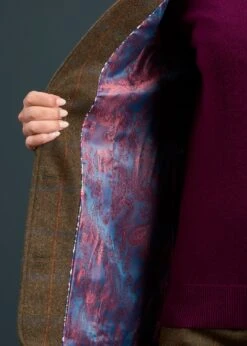 Combrook Ladies Tweed Shooting Waistcoat In Willow - Regular Fit -Elegant Wear World Combrook Ladies Tweed Shooting Waistcoat Willow 6