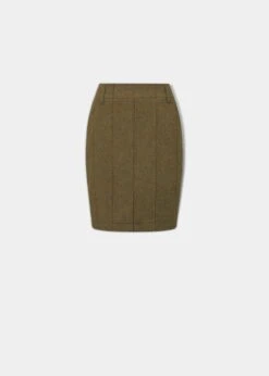 Combrook Ladies Tweed Skirt 49cm In Grove