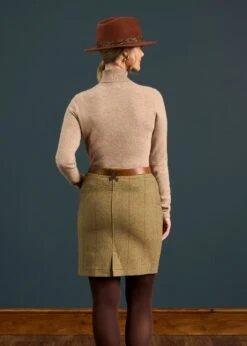 Combrook Ladies Tweed Skirt 49cm In Grove 15 Combrook Ladies Tweed Skirt 49cm In Grove -Elegant Wear World Combrook Ladies Tweed Skirt Grove 4