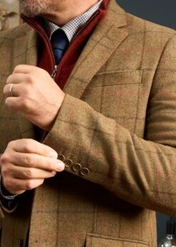 Combrook Men's Tweed Sports Blazer In Thyme - Regular Fit -Elegant Wear World Combrook Mens Tweed Blazer Thyme 8