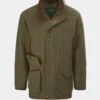 Combrook Men's Tweed Shooting Field Coat In Reed - Shooting Fit
