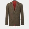 Combrook Men's Tweed Sports Blazer In Teak - Regular Fit -Elegant Wear World Combrook Mens Tweed Sports Blazer Teak